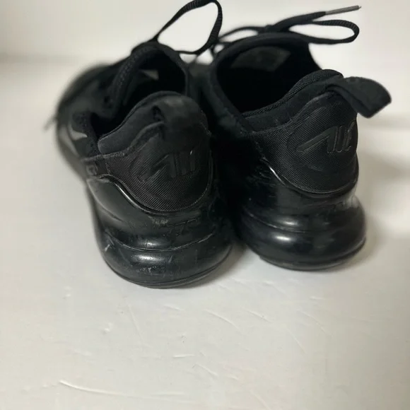 Nike Air Max 270 Triple Black Sneakers Men’s Size 8.5 - Picture 5 of 6